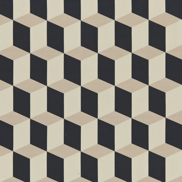 Cubes Canvas Roman blind