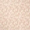 Pale beige wallpaper with seamless repeating thin brown branches bearing clusters of small pink leaves; pattern covers the flat, evenly lit surface with no visible seams or furnishings.