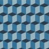 Cubes Denim Roman blind