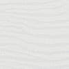 Woven fabric showing subtle wavy horizontal stripes created by short vertical stitches, giving a rippled texture across a pale gray surface.