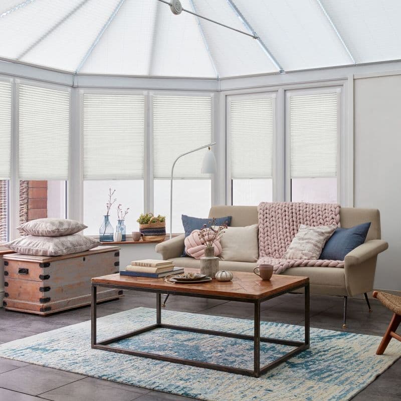 Radiance White Pleated blind
