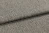 Gray textured upholstery fabric, folded once with a visible crease, lying flat; soft looped weave surface; close-up macro view with neutral diffuse lighting and no background context.