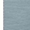 Light-blue textured cellular (honeycomb) pleated shade, tightly closed showing hexagonal cell edges at left; blocking light and insulating a window within a softly lit interior, neutral background.