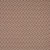 Brown and beige woven fabric featuring a repetitive diamond-and-chevron geometric pattern; pattern repeats uniformly across the surface, suggesting upholstery or wallpaper in a flat, evenly lit, neutral setting.