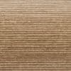 Beige corduroy fabric with narrow horizontal ribs — lying flat, showing pronounced ribbed texture — close-up macro view under warm, even lighting, no surrounding objects.