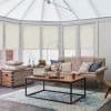 Solartex Chintz Pearl Pleated blind