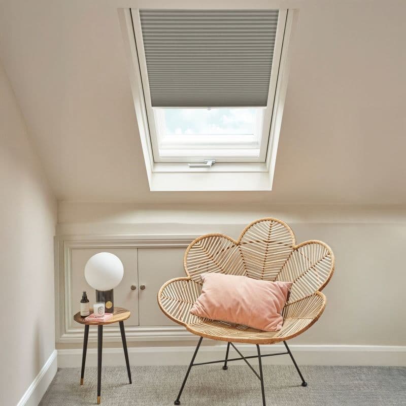 Thermashade Blackout Taupe Pleated blind