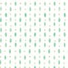 Teal watercolor leaf-shaped ovals alternate with small pale gold dots in evenly spaced vertical columns, forming a repeating geometric pattern on a white, subtly textured background.