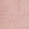 Woven fabric: tight linen-like weave in pale pink with small rust-red flecks; threads form a subtle horizontal and vertical grid. Fabric lies flat under even light in an extreme close-up.