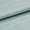 Light blue woven fabric with tight basketweave texture, folded across the frame creating an overlapping edge; close-up studio shot with soft, even lighting and shallow depth of field.
