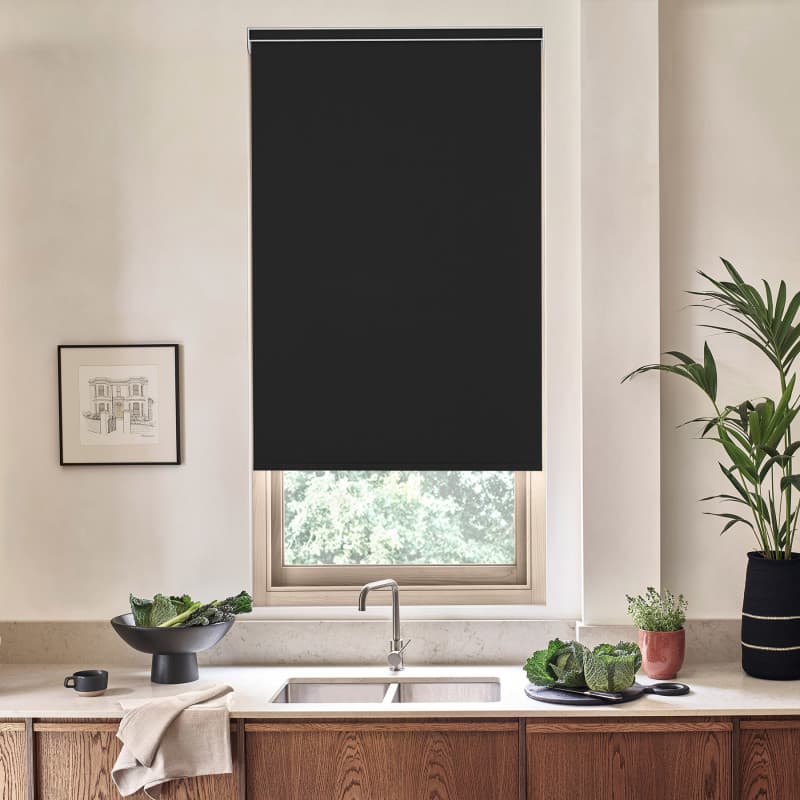 Acacia Blackout Black Roller Blind