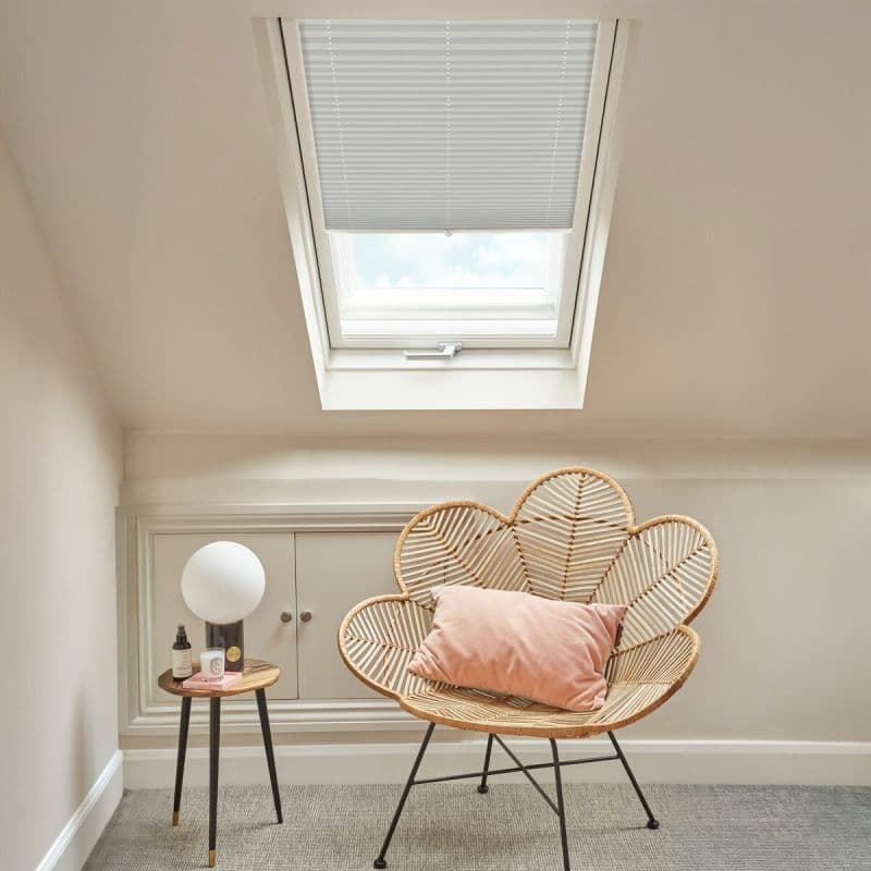 Seren Silver Pleated blind