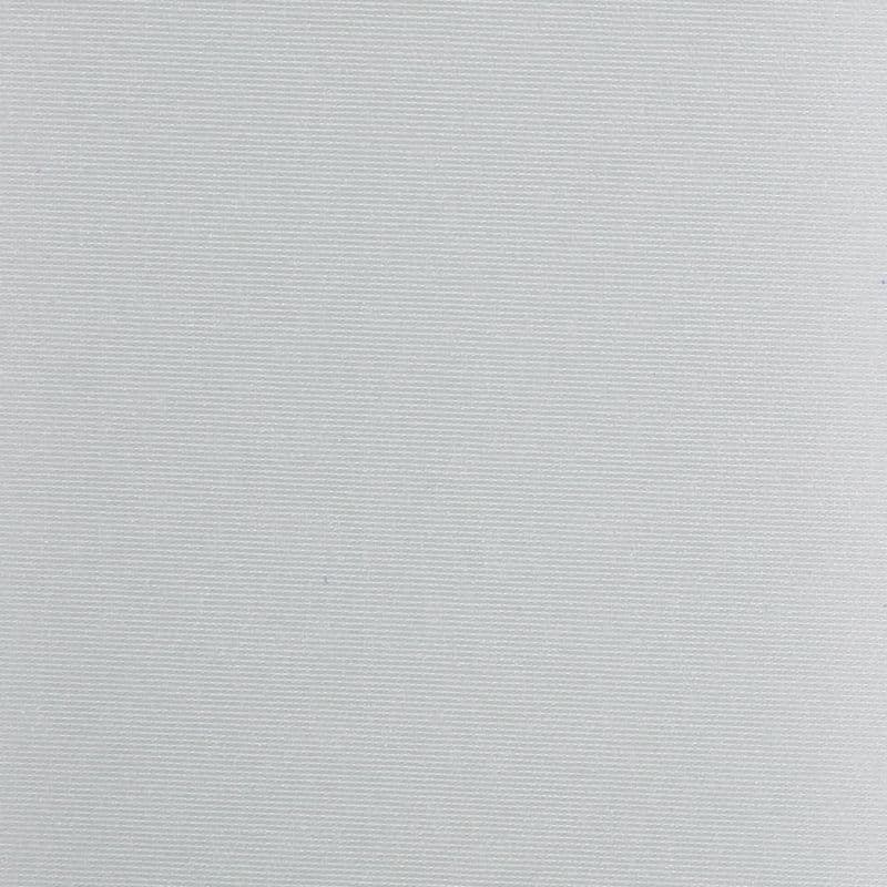 White, slightly off-white woven fabric or canvas filling the frame with fine horizontal ribbed texture; lying flat and blank; evenly lit close-up with no other objects.