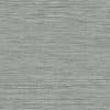 Gray-green woven fabric showing fine horizontal striations and tiny dotted weave; threads run left-to-right, creating subtle banded texture across a flat, evenly lit surface.
