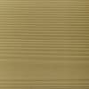 Beige horizontal slatted blinds, fully closed with tight slats, blocking light; fill the frame in a softly lit interior, no window frame or outside view visible.