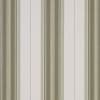 Vertical-striped wallpaper with alternating beige, olive, and gray bands — covering a flat wall surface — evenly lit, neutral-toned interior surface with no furniture or window visible.