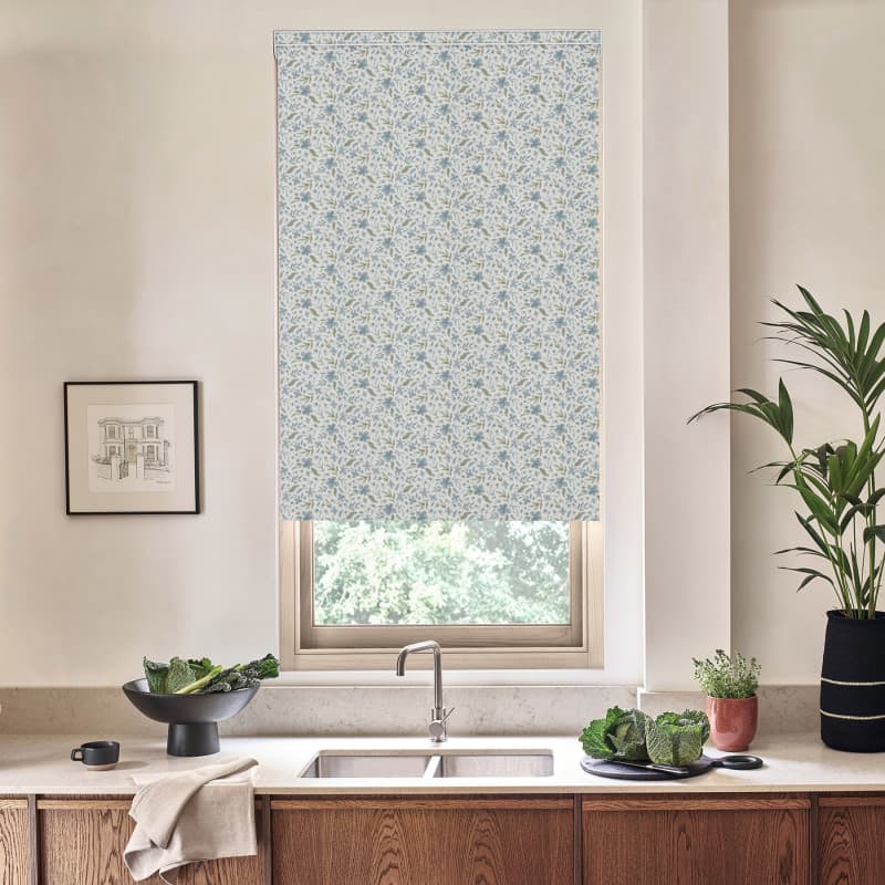 Connie Blackout Bluebell Roller Blind