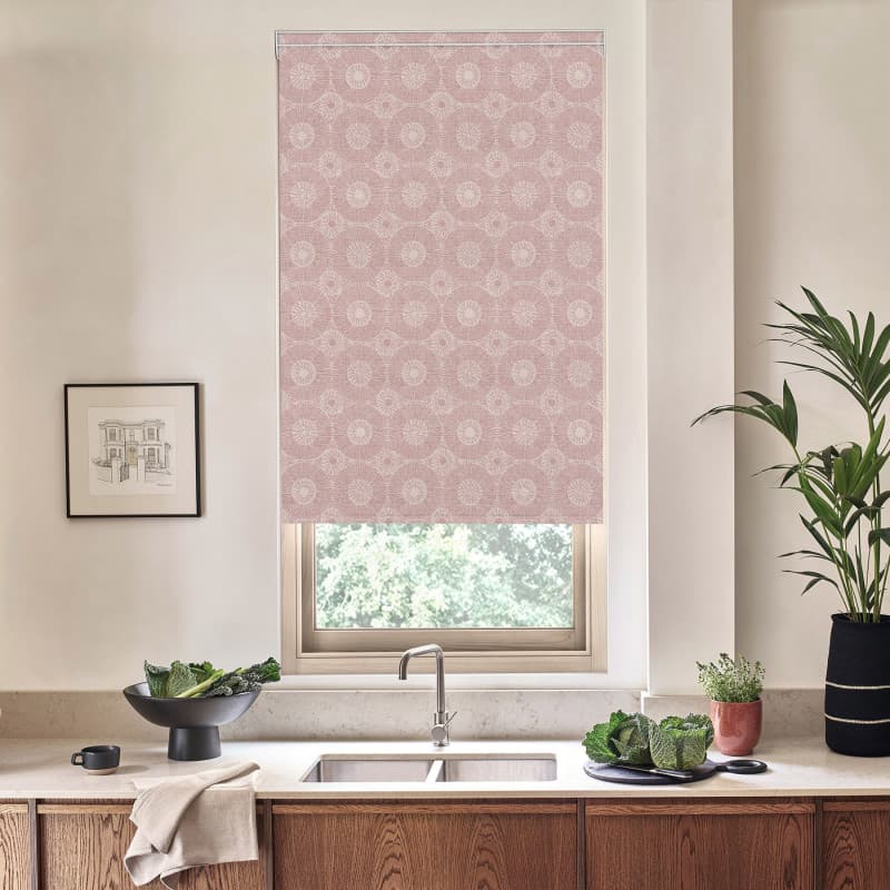 Ashby Blackout Crimson Roller Blind