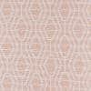 Woven textile with pale pink background and rust-colored dashed horizontal threads; forming a subtle grid-like texture; close-up, evenly lit, neutral studio view.