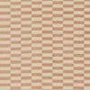 Textured cream-and-terracotta striped wallpaper forming a repeating checkerboard of horizontal rectangles; it covers a flat surface in even light, shown as a close-up with no other elements.