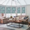 Thermashade Ripple Aqua Pleated blind