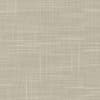 Beige woven fabric displays subtle crisscrossing threads forming a fine grid texture across a flat, evenly lit surface.