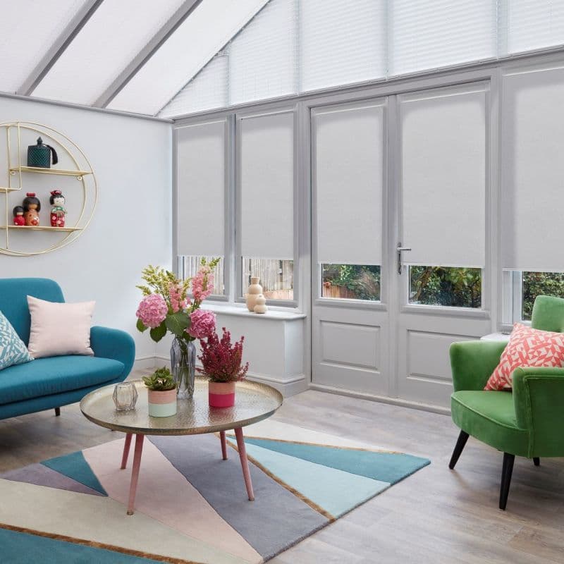 Hexham Silver Conservatory Roller blind