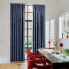 Eden Snake Blue Velvet Curtains