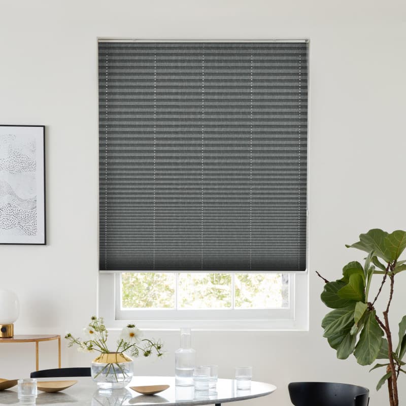 Radiance Dark Silver Pleated blind