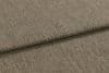 Textured taupe-brown upholstery fabric, folded once creating an overlap; fabric displays subtle vertical ribbing and short pile; close-up studio shot with soft, even lighting and neutral background.