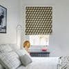 Cubes Khaki Roman blind