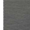Gray honeycomb (cellular) fabric blind, fully lowered with visible hexagonal cells along the left edge; blocking light, shown in an even, neutral close-up product background.