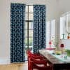 Piccadilly Dots Cobalt Curtains