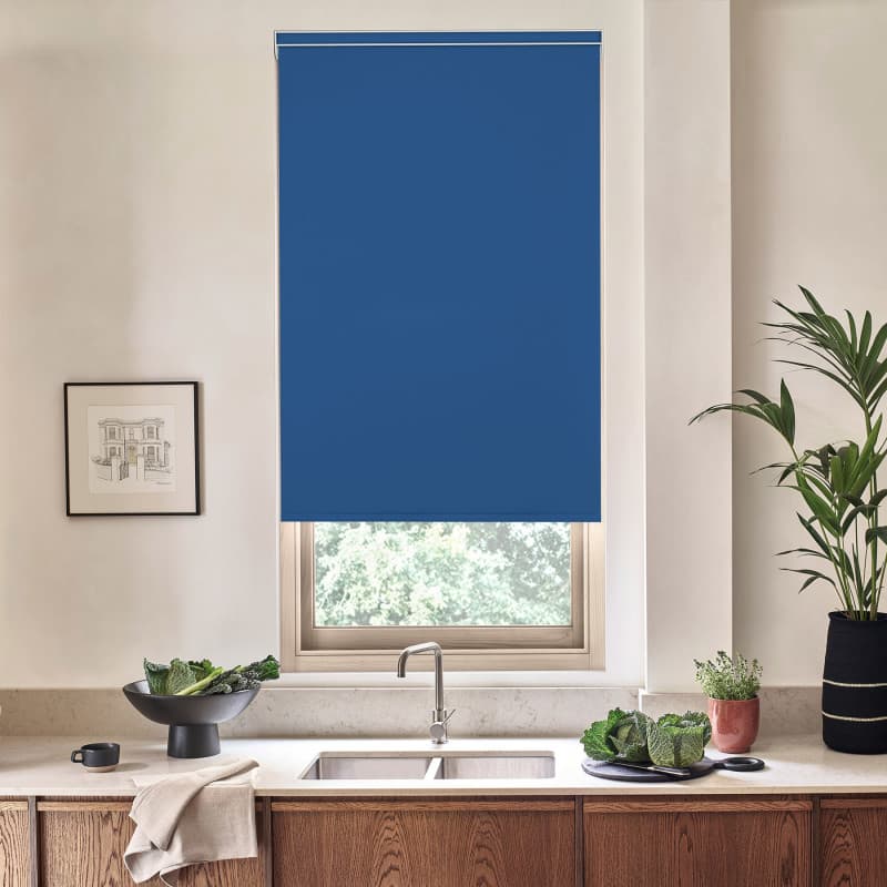 Acacia Blackout Royal Blue Roller Blind