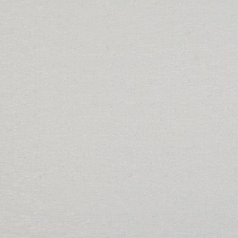 Light gray woven-texture wallpaper filling the frame, uniformly lit and uninterrupted, covering a flat interior wall with subtle fabric-like grain and no visible fixtures or furnishings.