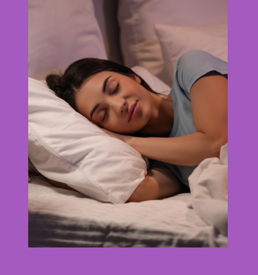 Feature image with the title Sleep Statistics 2025 and a photo of a person in bed.